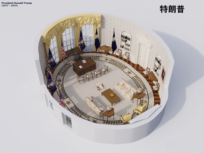 椭圆形办公室”演变史！凯发国际平台美国白宫“(图16)