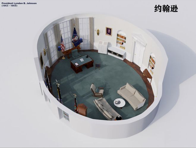 椭圆形办公室”演变史！凯发国际平台美国白宫“(图25)