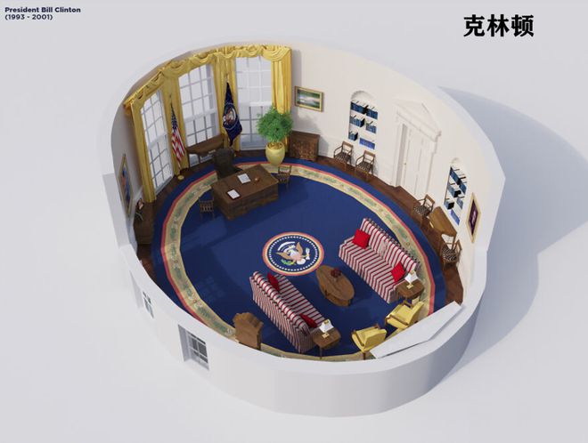 椭圆形办公室”演变史！凯发国际平台美国白宫“(图28)